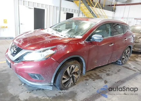 2015 Nissan Murano Platinum z USA, uszkodzony, nr VIN 5N1AZ2MHXFN209551